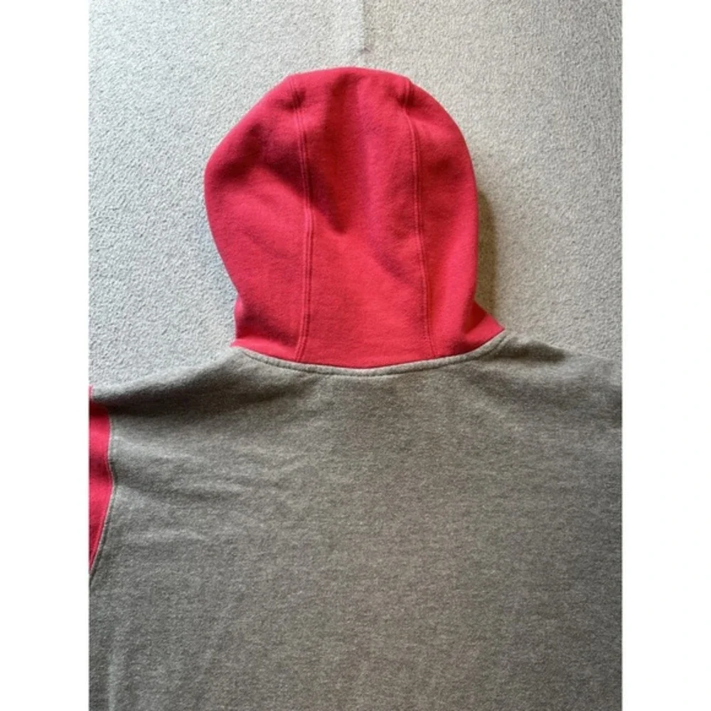 Ariat Hoodie Womens Large Gray Red Pullover Fleece Kangaroo Pocket Colorblock - Picture 8 of 13